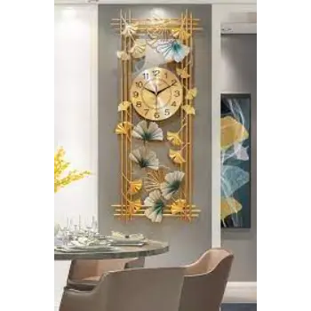 Metal wall Décor long clock 